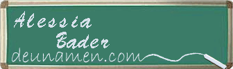 Alessia Bader Visitenkarte